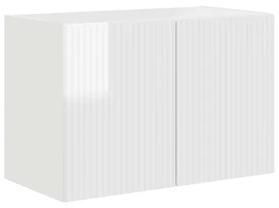 Image de Meuble TV mural Montage mural Blanc brillant 59,5 x 31 x 40 cm