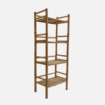 Immagine prodotto di Libreria in bambù a 4 livelli, 144cm, Marrone naturale