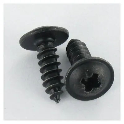 Produktbild von Blechschraube Flachrundkopfschraube Pozi 3,5 x 6,5 Stahl schwarz verzinkt