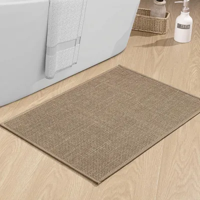 Produktbild von Badematte 43x61 cm, rutschfest, waschbar, Gummiunterseite, fuer Badezimmer und Dusche