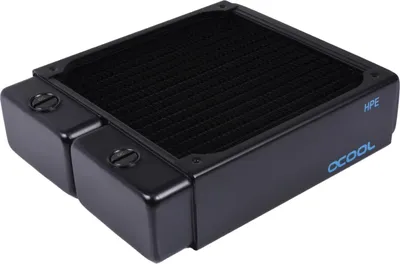 Produktbild von Alphacool 14474, Radiator, Messing, Schwarz, 1/4", 60 °C, 0,8 bar