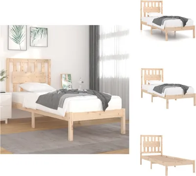 Immagine prodotto di vidaXL Letto in legno massiccio di pino 90x200 cm - Letti e strutture letto