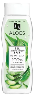 Produktbild von AA ALOESOWY KÖRPERGEL ZU BERUHIGUNG NACH DEM SONNENBAD, FEUCHTIGKEITSSPENDEND, 250 ml