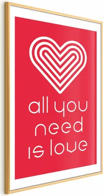 Produktbild von Posterpapier Poster - Let's Love Each Other 40x60 cm Text m-A-0905-ao-a