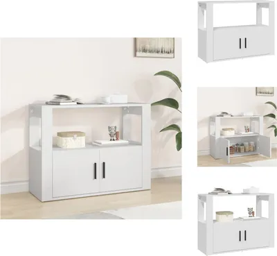 Zdjęcie produktu dla vidaXL Kredens biały 80x30x60 cm materiał drewnopochodny - Kredensy