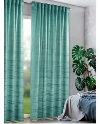 Produktbild von Fertigschal verdeckte Schlaufen "Radiant" - Größe (HxB): 280x135cm Farbe: Blau