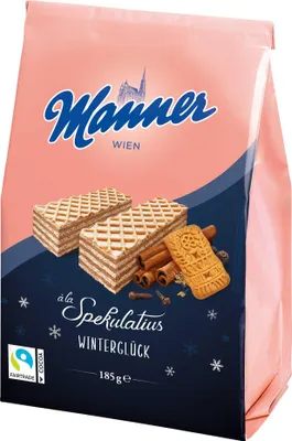 Obrázek produktu pro Manner Winterglück sušenky à la Spekulatius 185g