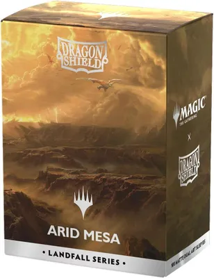 Immagine prodotto di Dragon Shield MTG Landfall Arid Mesa Custodie Matte Dual 100 pz