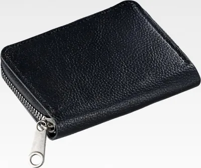 Produktbild von Kartenetui für Herren und Damen, Geldbörse für bis zu 20 Karten (Schwarz)