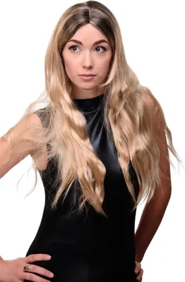 Produktbild von WIG ME UP Damenperücke Gewellt Schwarz Blond Lang Modell: GFW1839
