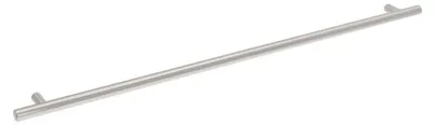 Imagen del producto de Manija para muebles, acero inoxidable, distancia entre agujeros de 480 mm, acabado en níquel satinado