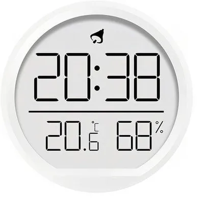 Obrázok produktu pre Digitálne nástenné hodiny s LCD teplomerom a magnetickým kalendárom, vhodné do domácnosti, kuchyne a kancelárie (biele).