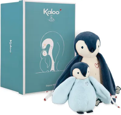 Image de Kaloo Doudou pingouin bleu - Collection Complices - Jouets en peluche