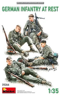 Productafbeelding van MiniArt 1:35 Figuur: Duitse infanteriesoldaat, in rust (4)