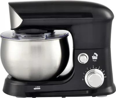 Produktbild von Küchenmaschine Adler, 700W - Leistungsstarke 6 Stufen, 3L, Schwarz, Planetenbewegung
