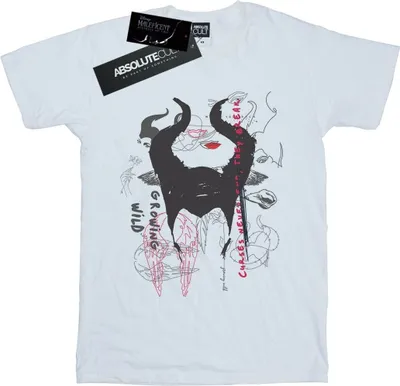 Produktbild von Disney - "Mistress Of Evil Growing Wild Horns" T-Shirt für Damen BI35413 (S) (Weiß)