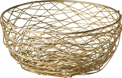 Produktbild von STYLEPOINT Drahtkorb Metall, Gold, ø: 265 mm