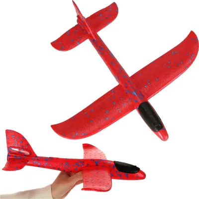 Produktbild von Spielzeugflugzeug aus Styropor, 47 cm lang, kollisionsresistent, mit verstellbaren Flügeln