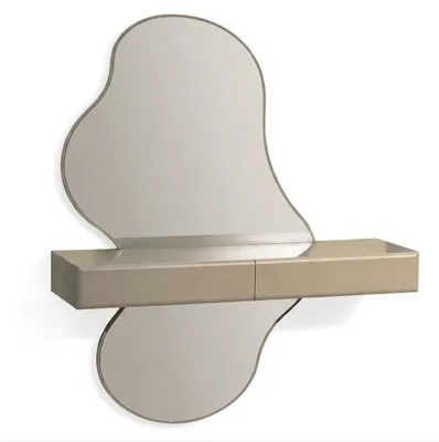 Immagine prodotto di Spiegel modern asymmetrisch Wohnzimmer Metallrahmen Gold