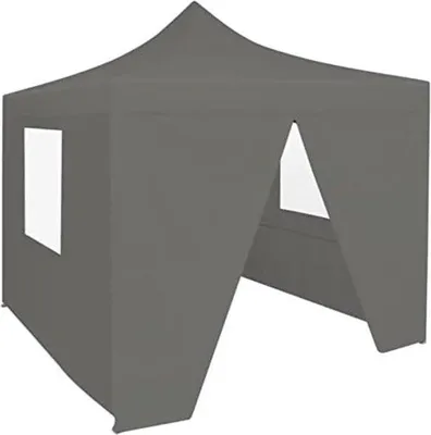 Produktbild von Famanu Pop-up Partytent - Faltbar mit Seitenwänden - Antrazit
