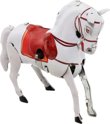 Produktbild von Blechspielzeug - Pferd aus Blech - weiß - Blechpferd