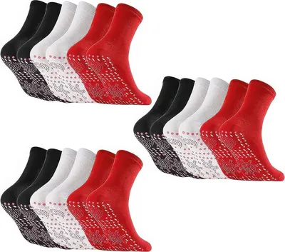 Produktbild von 6 Paar Vitalkompass Socken – Komfortable Neurosocken mit Massageeffekt, flexible Passform, atmungsaktiv und formstabil für Damen & Herren