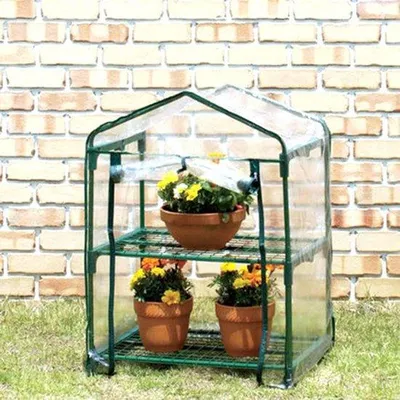 Produktbild von Famanu Gewächshaus 69x49x92 cm - PVC und Eisen