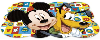 Platzset Disney Mickey Mouse & Pluto, 43x29 cm, BPA-frei