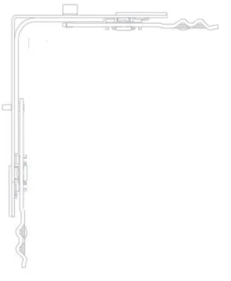 Produktbild von AUBI Eckumlenkung US311-60V02 Spaltlüftung 153x118mm Dreh-Kipp