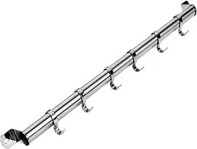 Produktbild von METALTEX Hängeleiste VICTORIA Inox mit 6 Haken / Relingleiste