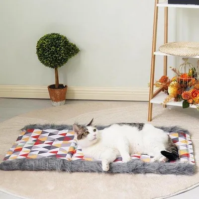 Produktbild von Cathouse Nest - Haustiere Bett - Warme Erholung - abnehmbare Abdeckung - 48x27x27 cm - Grau