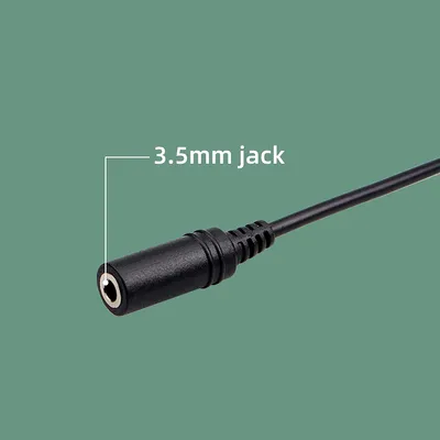 Immagine prodotto di Retevis TCK01 Trasmettitore adattatore audio a 2 pin con cuffie da 3,5 mm Cavo di accensione Compatibile con RT24 RT22 RT27 RT28 RT617 BF-888S UV-5R Radio ricetrasmittente Kenwood (1 pezzo)