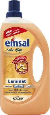 Produktbild von emsal Boden-Pflege Laminat 1 Liter mit Bioprotect - für Laminat, Linoleum & Vin