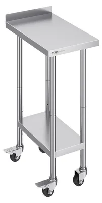 Productafbeelding van Roestvrijstalen Werktafel - Werkbank - Keukentafel - Prep Tafel - RVS Werkblad - 24"x15"