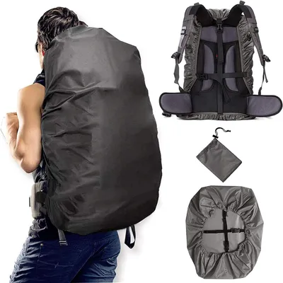 Zdjęcie produktu dla Pokrowiec przeciwdeszczowy na plecak, rozmiar XL, wodoszczelny, pojemność 20-100 litrów, idealny do aktywności outdoorowych