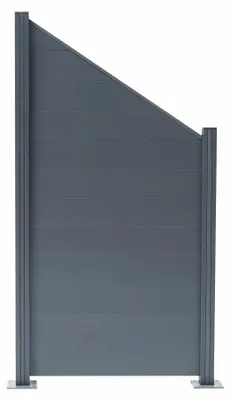 Produktbild von Floraworld Schrägelement Steckzaun für Zaunhöhe 125/180 cm anthrazit