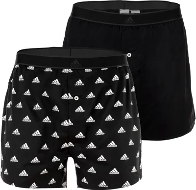 Image de Lot de 2 boxers en tissu noir Adidas, taille S