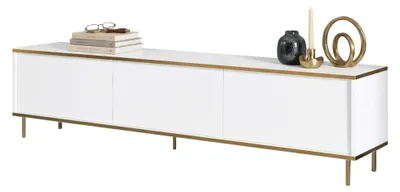 Produktbild von Sassello - TV-Möbel, 180x35x45h cm Weiß, 3 Türen