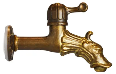 Immagine prodotto di Rubinetto per Fontane in Ottone Brunito con Rosone