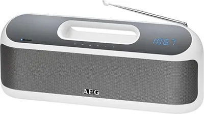Produktbild von AEG Bluetooth-Stereolautsprecher mit Radio SR 4842 BTS Weiß