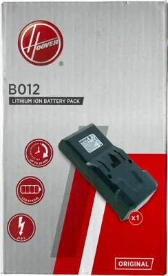 Produktbild von Hoover B012-Battery, Akku, Stabstaubsauger, Schwarz, Hoover, HF1: HF1H, HF1P, HF122RH, HF122GPT., 1 Stück(e)