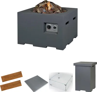 Produktbild von Happy Cocooning Mania Feuertisch Gartenfeuer Komplettset inkl. 5 kg Lavasteine