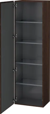 Produktbild von Hochschrank L-CUBE 500x363x1760mm Ans li nussbaum gebürstet Anschlag links nussbaum gebürstet