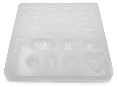 Produktbild von Vintageparts Silikonform 30 Cabochonformen Schmuck DIY Bastelform