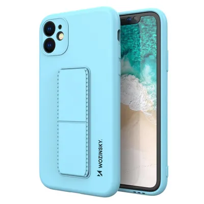 Image de Wozinsky Kickstand Case Silicone Case with Stand Iphone 11 Pro Max Light Blue