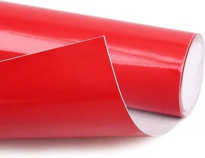 Zdjęcie produktu dla Naklejka winylowa na samochód 152 x 60 cm, czerwona, błyszcząca