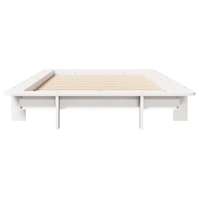 Obrázok produktu pre Posteľ bez matraca biela 100x200 cm borovicový masív