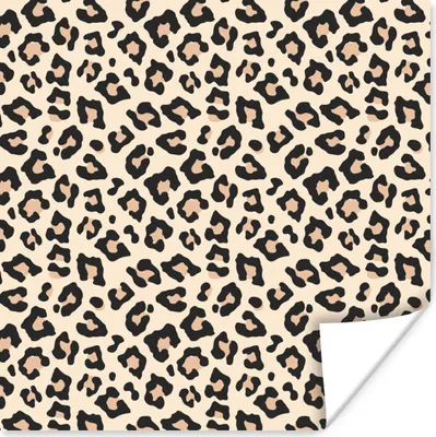 Produktbild von MuchoWow® Poster Tierprint - Pantherprint - Rosa 100x100 cm - Babyzimmer