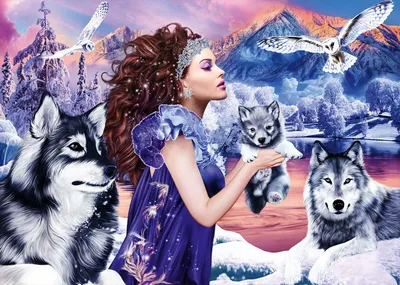Produktbild von Bluebird Puzzle Wolfskönigin - 1000 Teile - Erwachsenenpuzzle