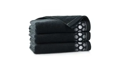 Image de Serviette en coton égyptien, gamme haut de gamme ZEN 2, 50 x 90 cm, noir